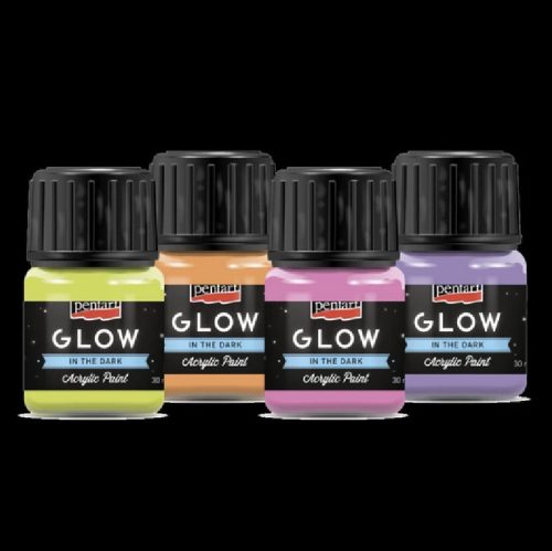 GLOW SÖTÉTBEN VILÁGÍTÓ AKRILFESTÉK - 30 ML
